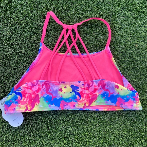 Wonder Nation Rainbow Mermaid Bathing Suit - Picture 3 of 5
